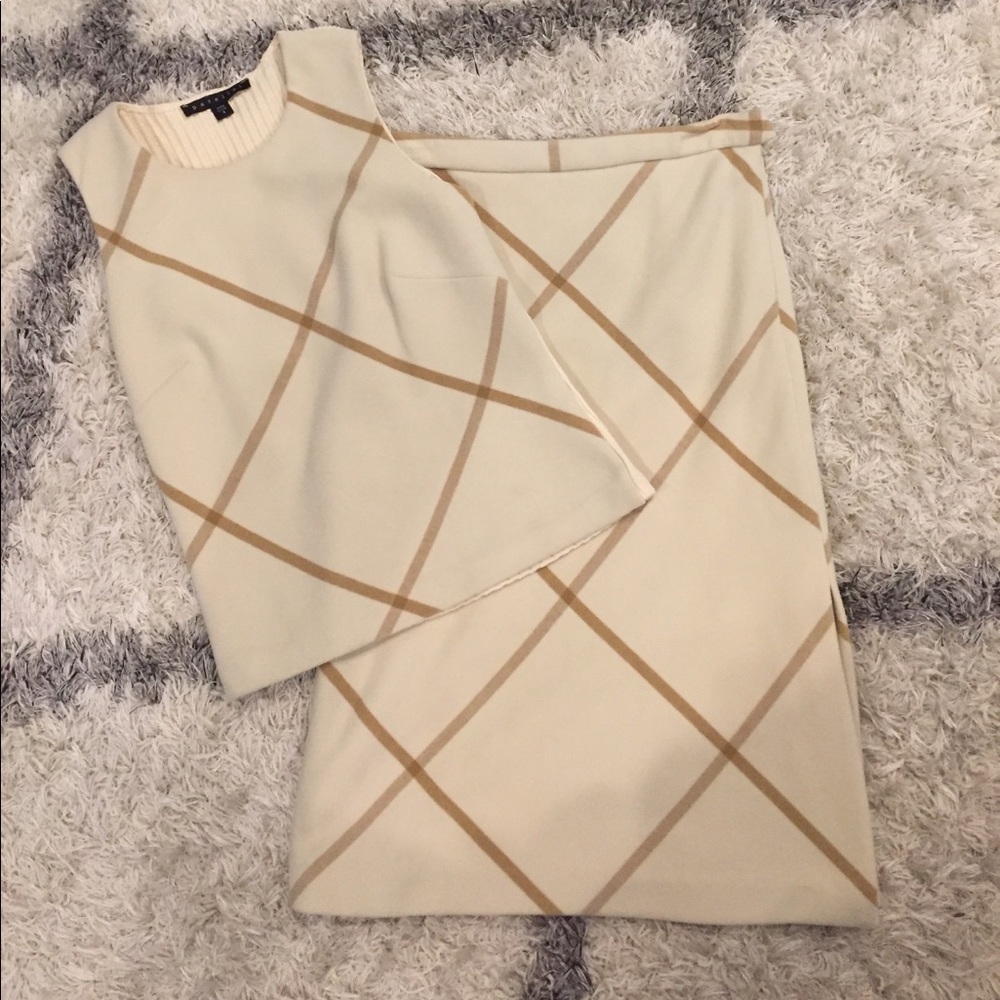 Parallel top and skirt