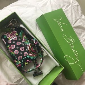 Vera Bradley card holder with matching lanyard
