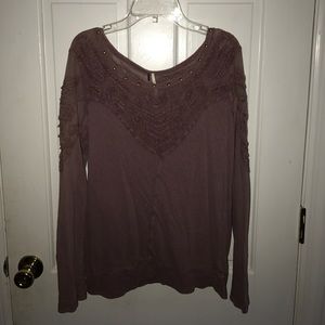 FREE PEOPLE purple sweater
