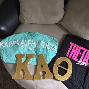 Kappa alpha theta bundle! Letters, two tops