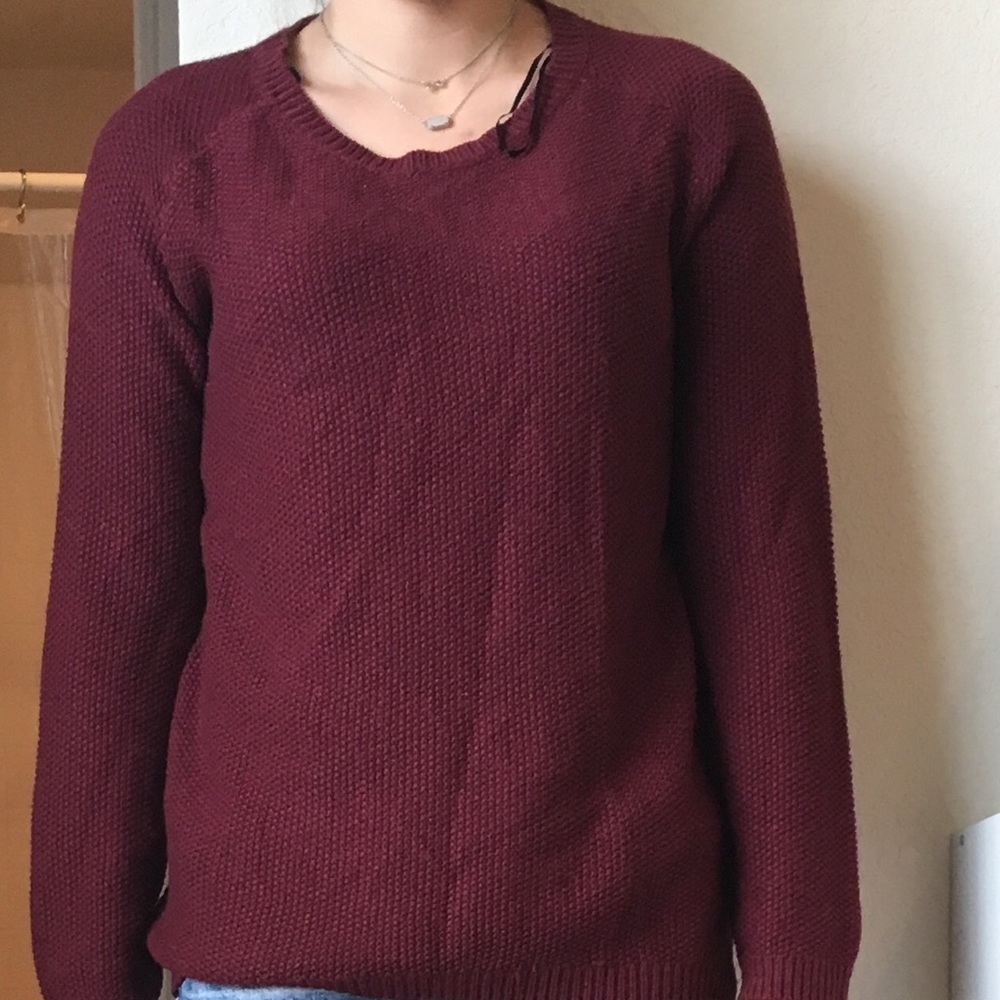 Maroon cozy sweater