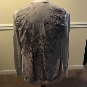 H&M gray tree cardigan