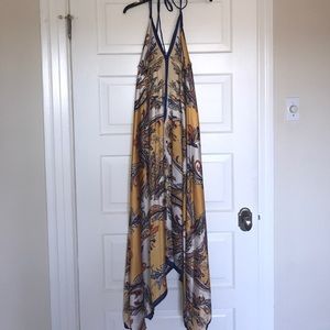 Maxi High-low Halter Handkerchief Long Dress Beach Party