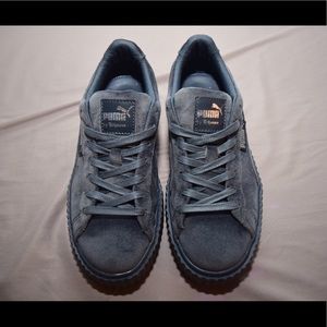 PUMA x FENTY Glacier Gray Velvet Creepers