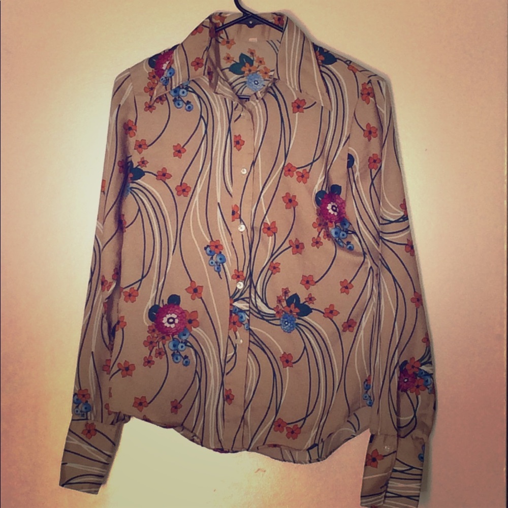 Hippie Print button up