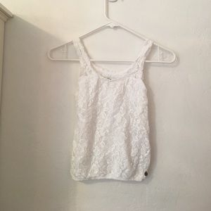 Abercrombie kids floral lace top