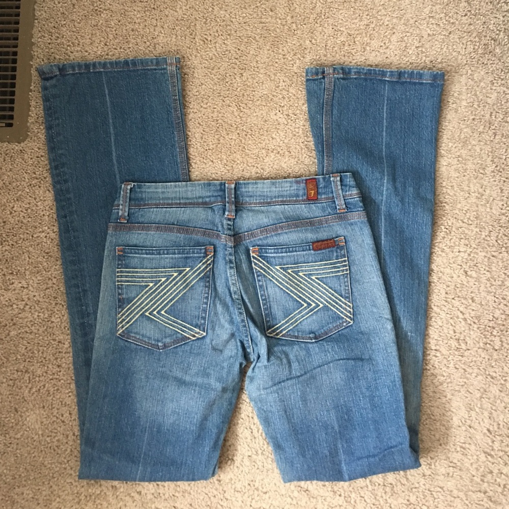 7 jeans zig zag pocket jeans