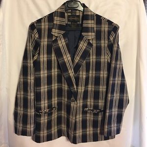 Requirements Petite Plaid Blazer