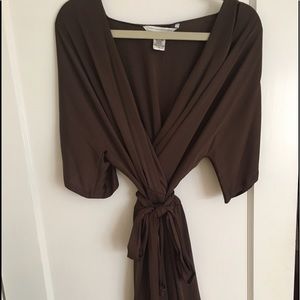 DVF silk wrap dress