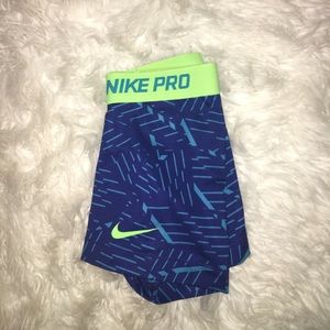 Adult xs blue nike pro shorts