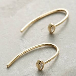 Anthropology  Waterfall Arc Drop Earrings