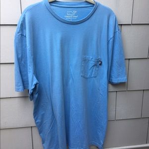 Vineyard Vines Men's Blue Whale Pocket T-shirt