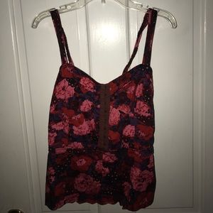 FREE PEOPLE peplum floral corset