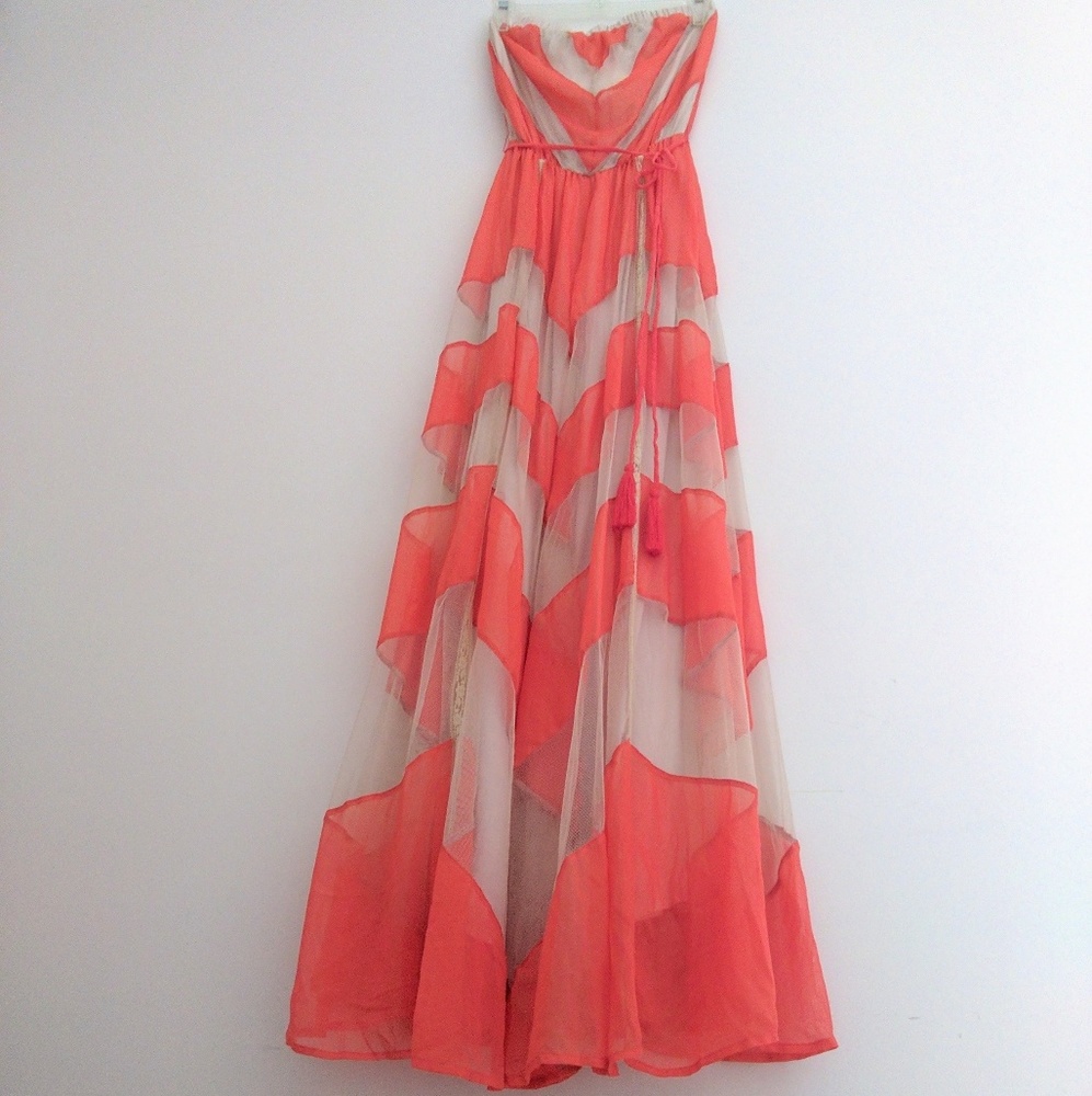 Arden B Silk Maxi Dress