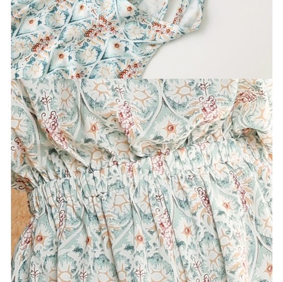 π«SOLDπ« πH.P πBackless Floral Print Romper NWOT - Picture 5 of 8