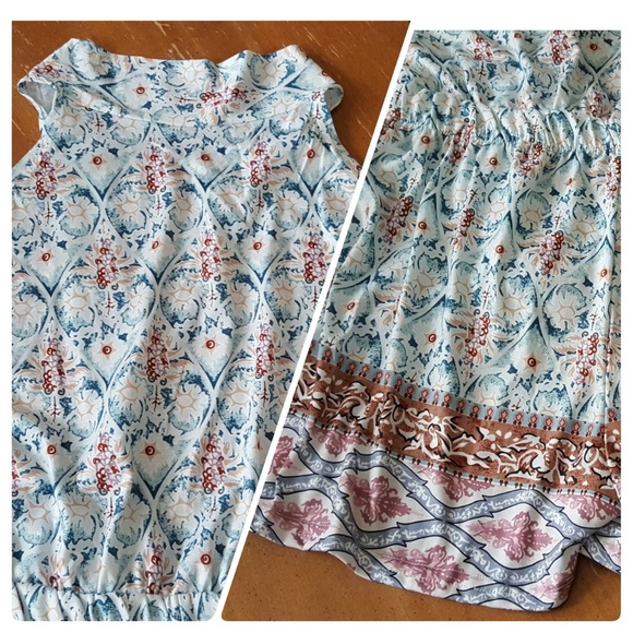 π«SOLDπ« πH.P πBackless Floral Print Romper NWOT - Picture 7 of 8