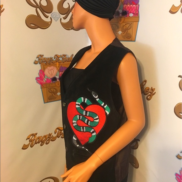 Wilsons leather serpent patch vest - Picture 2 of 5