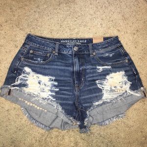 High Rise American Eagle Festival Shorts