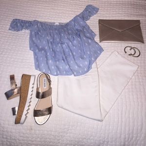 Lilly Pulitzer White Denim Crop Jeans