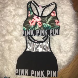 PINK sports bras