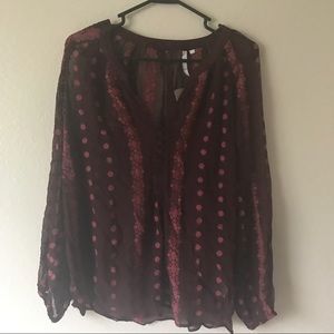 ASO ELENA GILBERT Peasant Blouse anthropologie