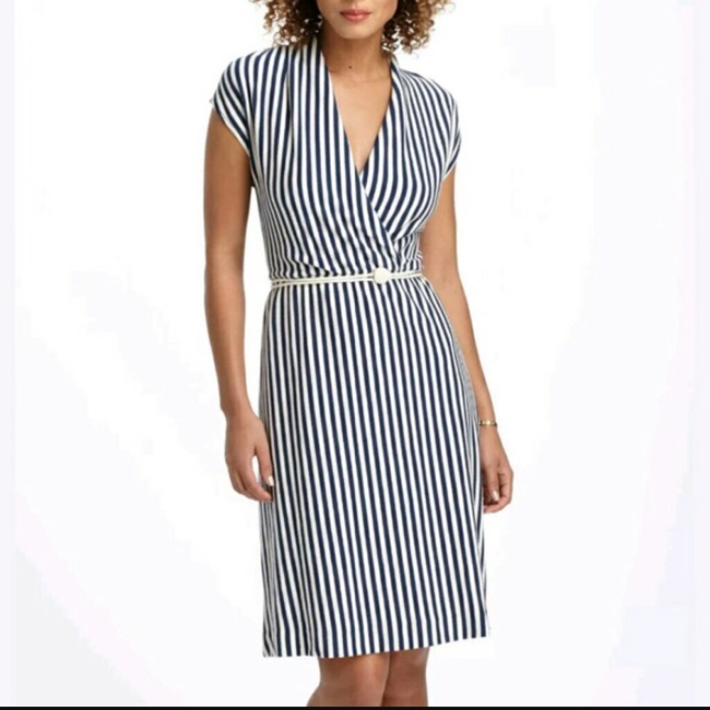 Saturday/Sunday Anthro Striped Nautical Midi Dress