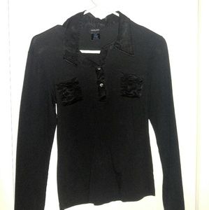 Black woman's dress shirt. Very soft material.