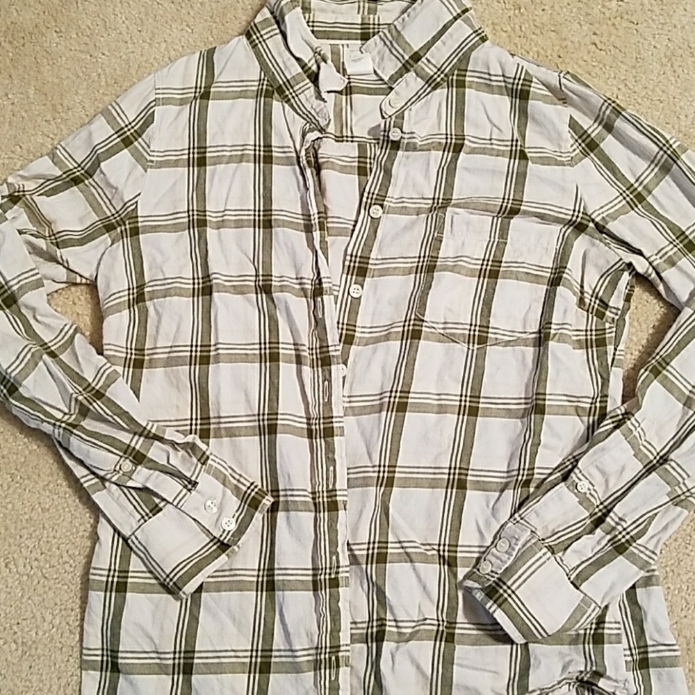 J.Crew Lightweight Flannel Button Down Size Medium