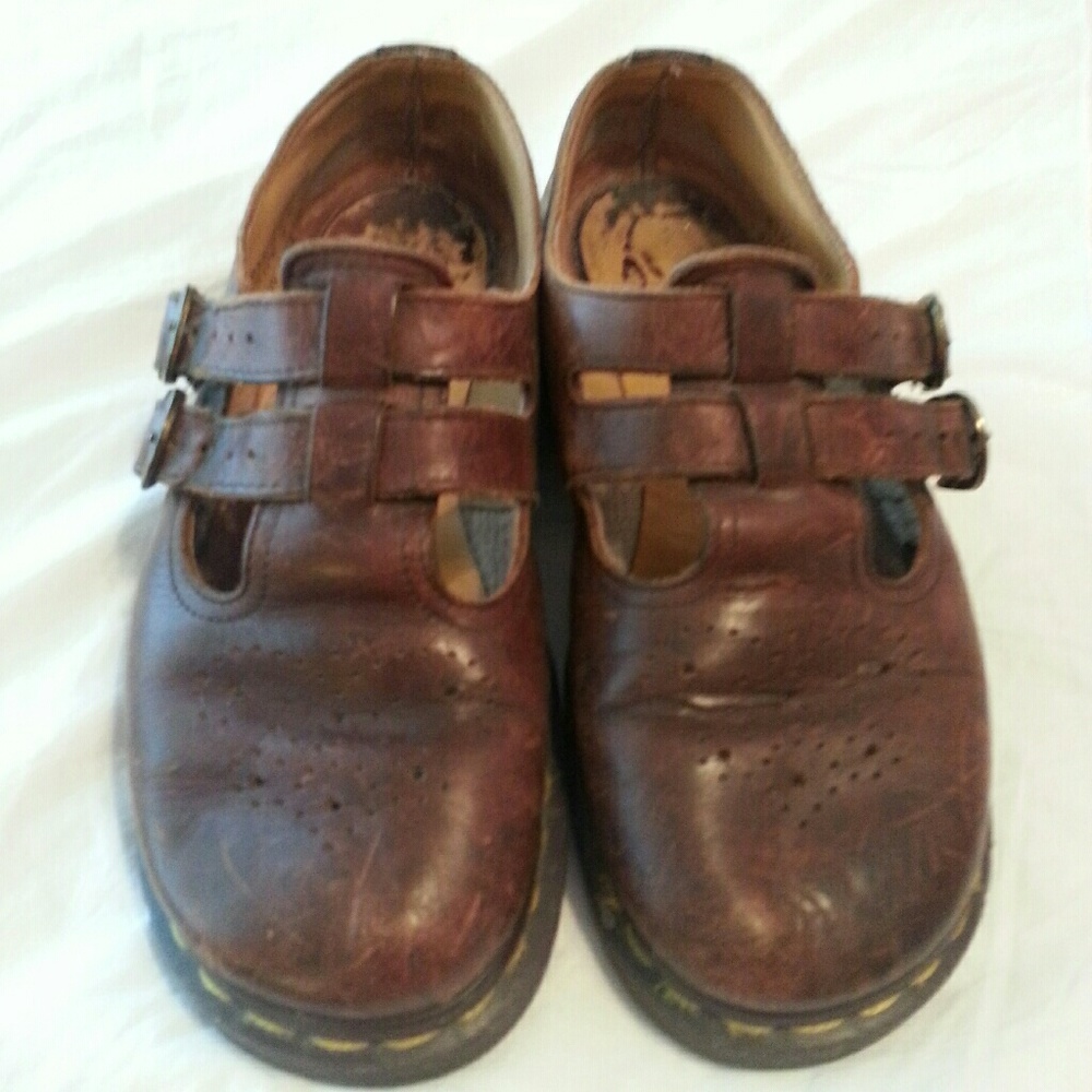 Doc Martens Brown Double Strap Maryjanes