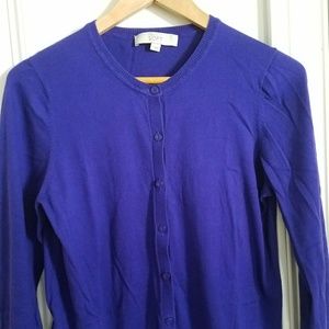 Purple LOFT cardigan