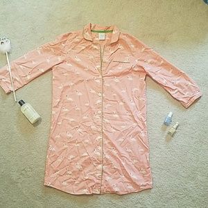 Flamingo sleep shirt nightgown
