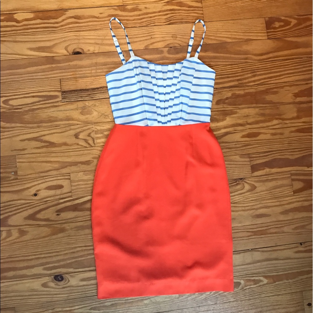 Stunning Orange/Blue Dress