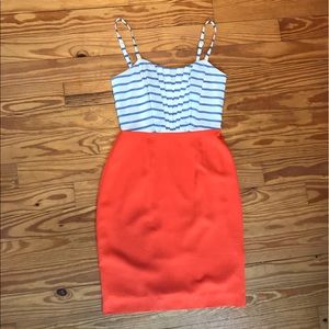 Stunning Orange/Blue Dress