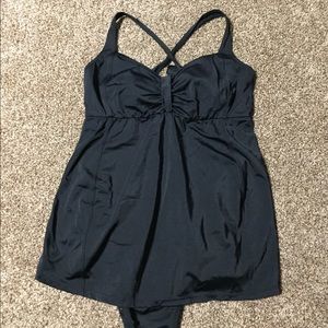 Black maternity bathing suit