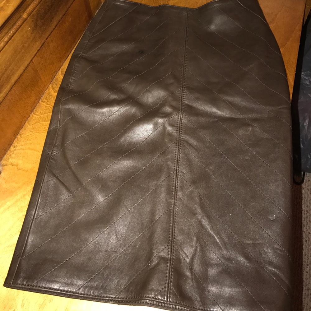 Leather skirt