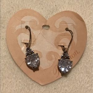 Brighton drop heart earrings-Never Worn