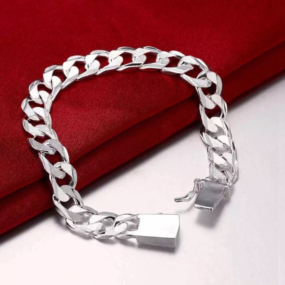 Gorgeous 925SS link bracelet 10mm links