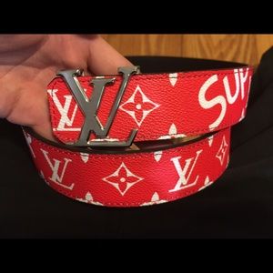 Louis Vuitton X Supreme Belt