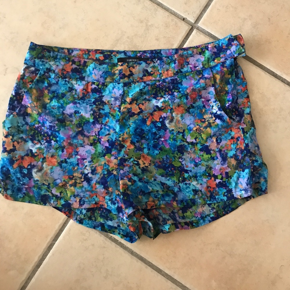 Floral printed shorts