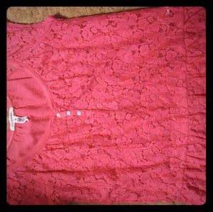 Juniors medium lace tank