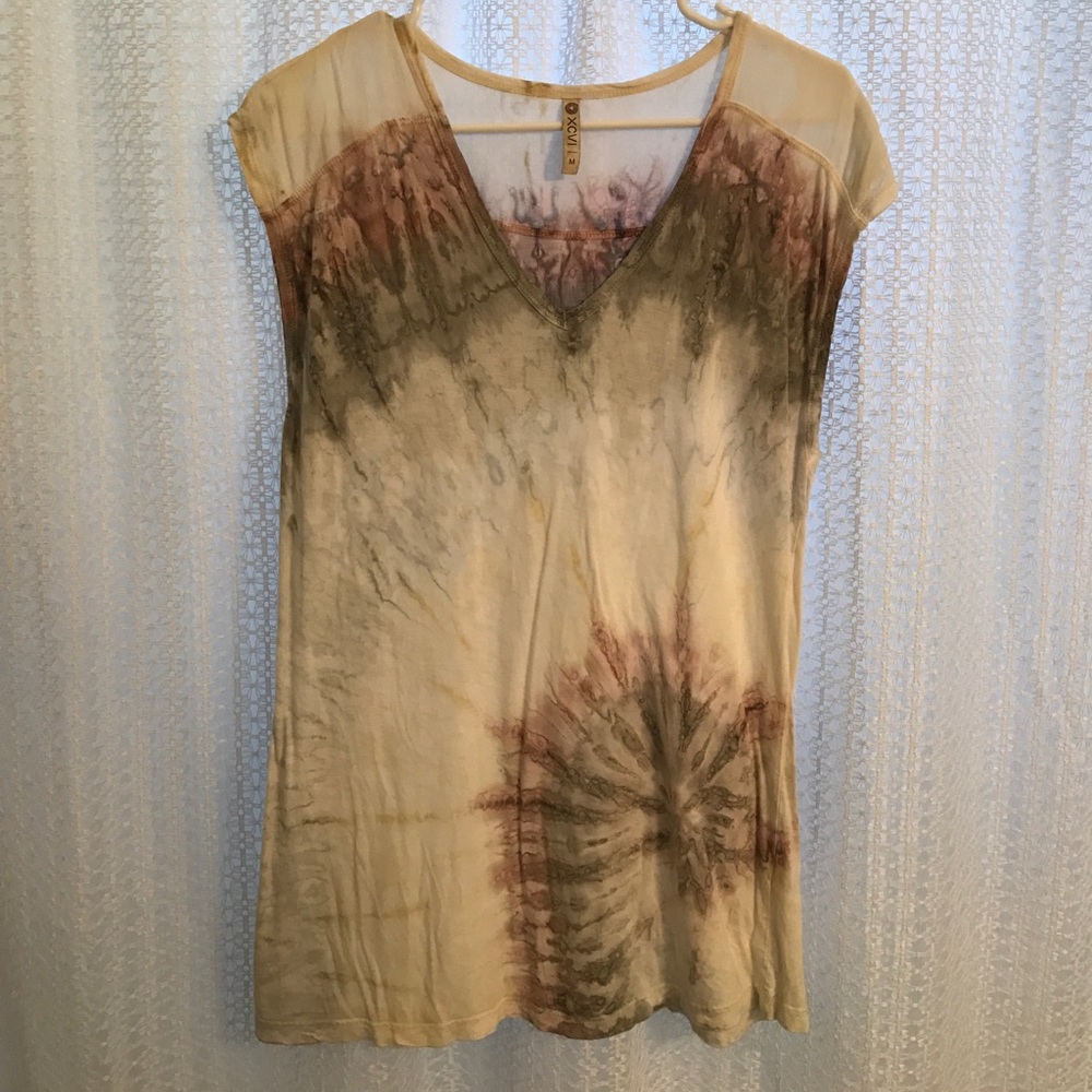 XCVI Tie Dye V-Neck Shirt