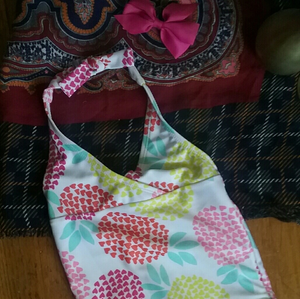 Gymboree 3T 1 Piece Pineapple Print Swimsuit NWOT