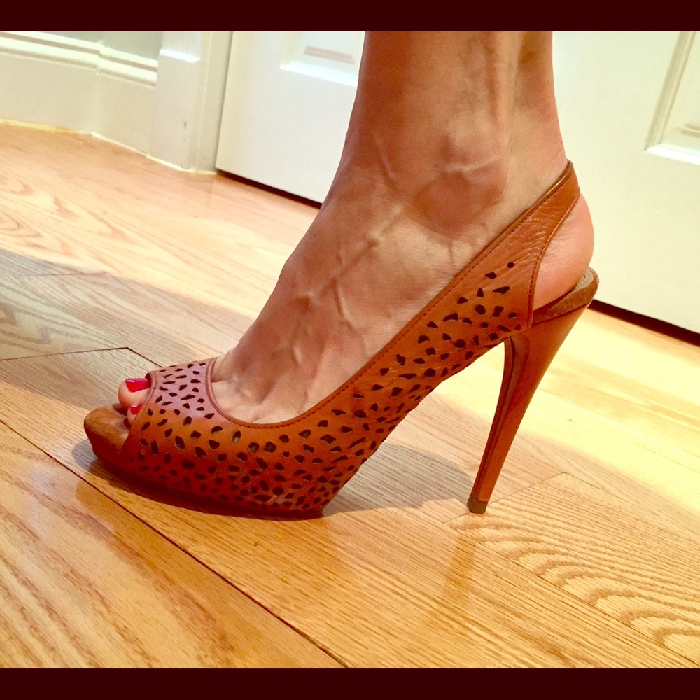 Leather stilettos ZARA