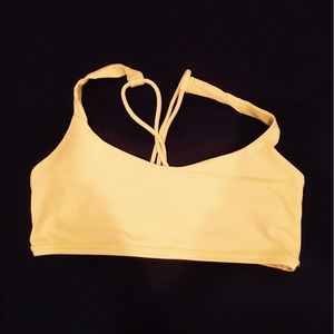Lululemon yellow sports bra
