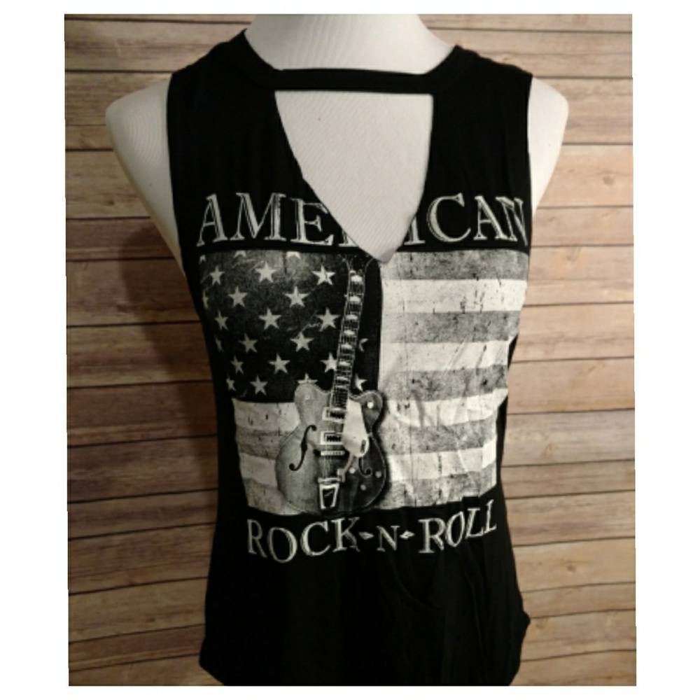 "American Rock n Roll" Cut-out Tee - Picture 8 of 8