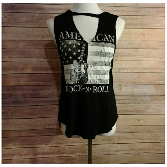 "American Rock n Roll" Cut-out Tee - Picture 6 of 8