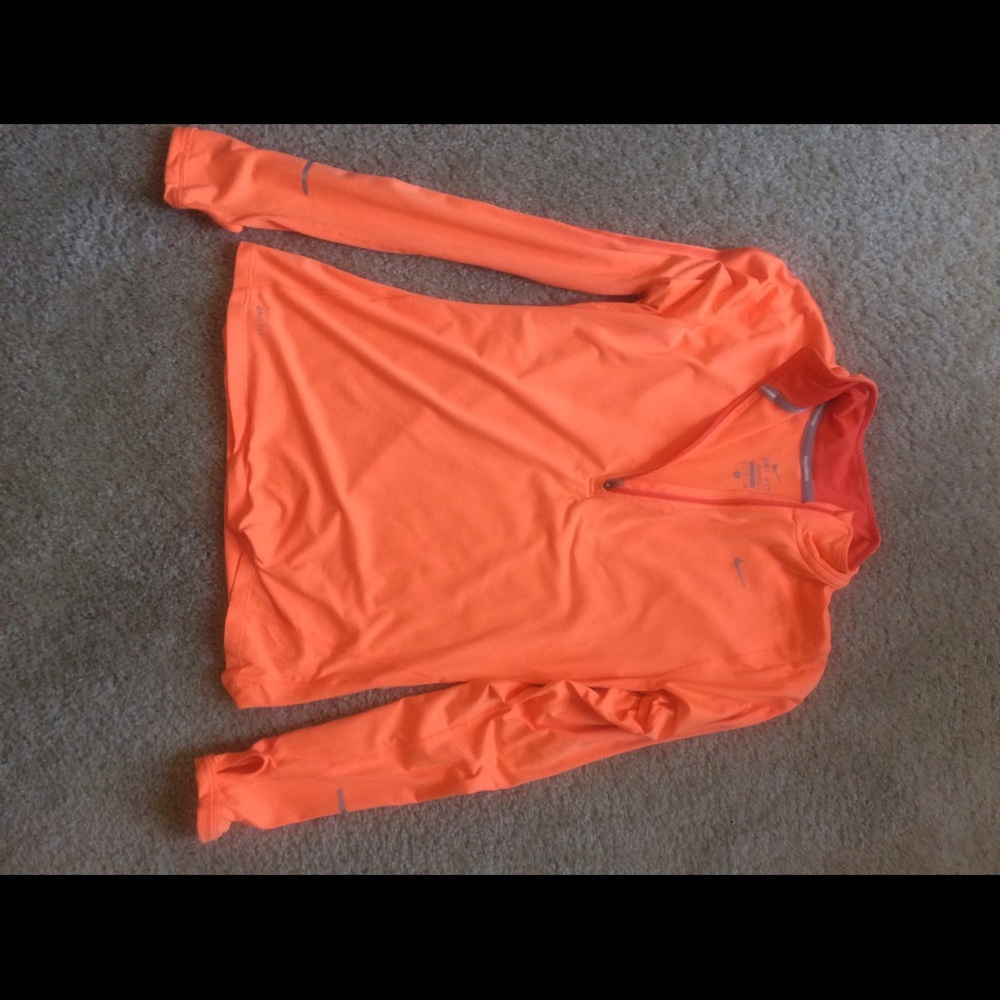 Nike bright orange pullover