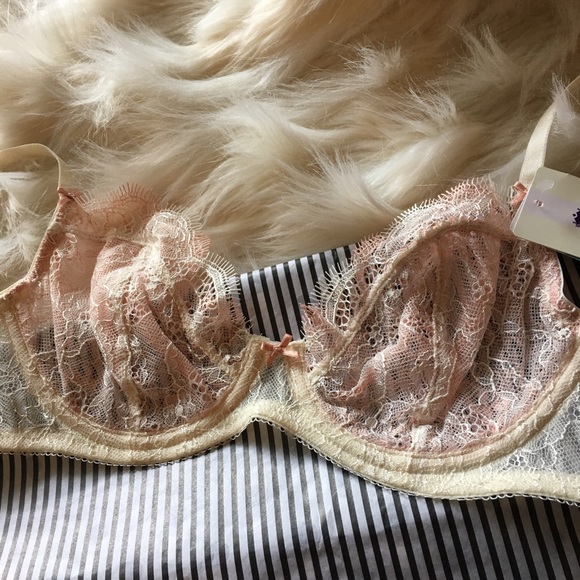 b.tempt'd Other - Pinks & white Lacey bra