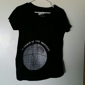 Funny Star Wars Maternity T-shirt (That's No Moon)