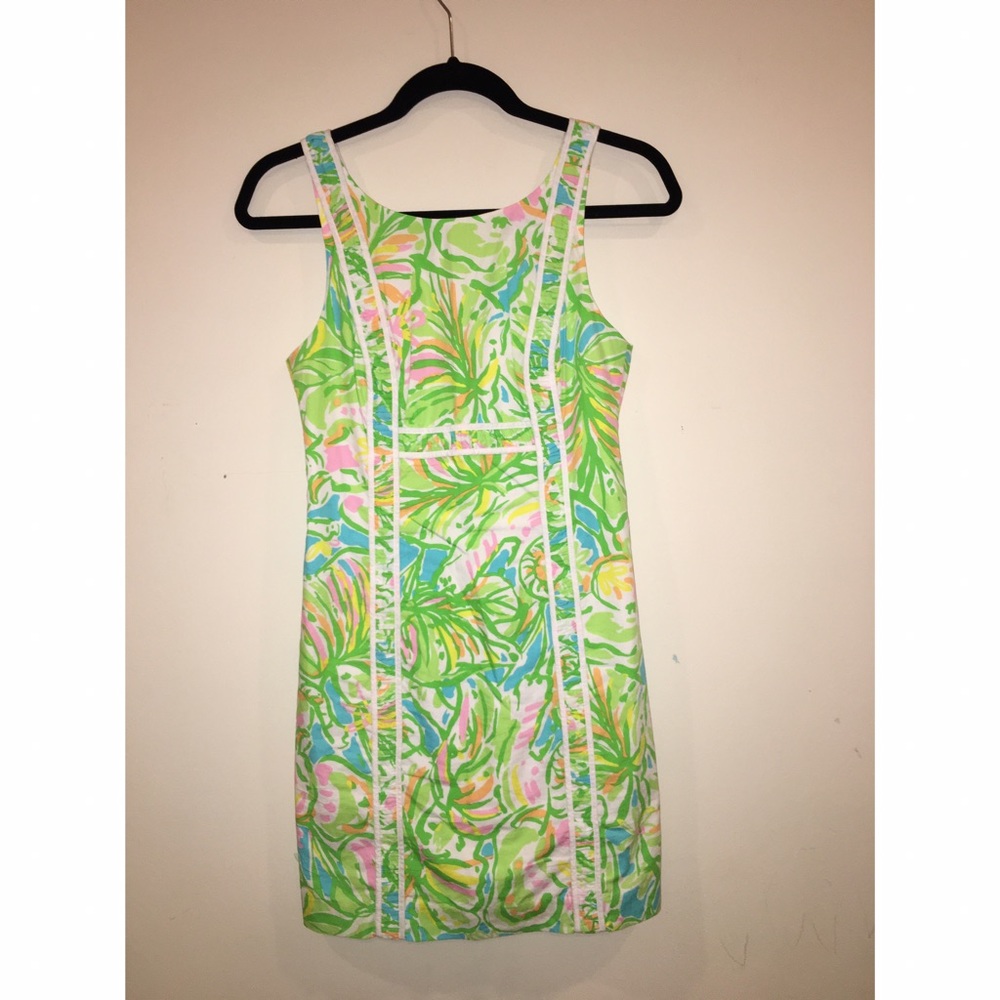 Green and pink Lilly Pulitzer dress
